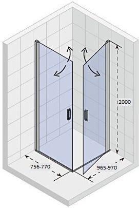 Душевой уголок Riho Novik Z209 80x100 GZ2080100
