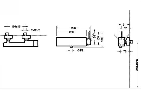 Смеситель для душа Bravat Arc F96061K-01-ENG