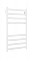Полотенцесушитель водяной Stinox Verona 500x1000, нижнее подключение, белый матовый, 1/2" ВР (внутренняя резьба), 8 перекладин