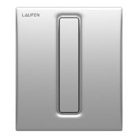 Laufen AU101 Клавиша смыва для писсуара с картриджем, цвет: хром матовый 9.0910.1.007.000.1