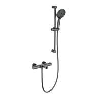 Смеситель для ванны с душевым гарнитуром и термостатом WONZON & WOGHAND, Темный графит (WW-C2018-A-BGG)