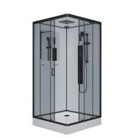 Душевая кабина Niagara Premium NG-6902-01GQ BLACK 100х100х210, низкий поддон 16 см, стекло тонированное