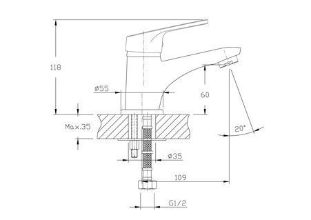 Смеситель для раковины Haiba HB1016