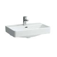 Подвесная раковина Pro S 60х38х9,5 см, с 1 отверстием для смесителя, с переливом, санфарфор, с отв. под смеситель 8.1895.9.000.104.1