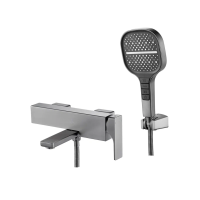 Смеситель для ванны Rose R1002T, оружейная сталь