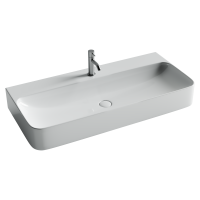 Умывальник Ceramicanova AURA с 1 отверстием для смесителя, без перелива 1000x470x135мм