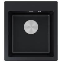 Мойка KANTE 45, IT-GRANIT, PM104651-BLM, черный, 460х510 мм, Paulmark