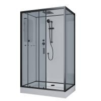 Душевая кабина Niagara Premium NG-6912-01QR BLACK 120х80х210, низкий поддон 16 см, стекло тонированное