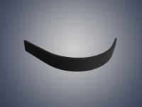 Экран для поддона WeltWasser WW SKR100-BL 980х980х100 мм полукруглый