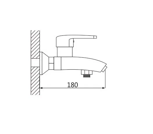 Смеситель для ванны Shevanik S5002F