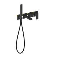 Встраиваемый смеситель для ванны TIMO Selene 2014/03YSM, черный