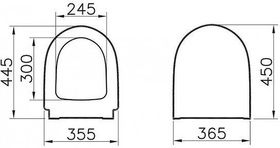 Крышка-сиденье для унитаза VitrA Sento 86-003-009