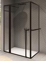Душевой уголок Riho Lucid GD203 130х90 GD213B090 черный матовый