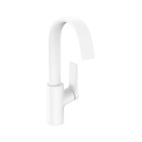 Hansgrohe Vivenis Смеситель для раковины 210 с поворотным изливом без сливного гарнитура белый матовый 75032700