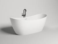 Ванна отдельностоящая Salini NOEMI 185x81, S-Stone, матовый белый 101811SM