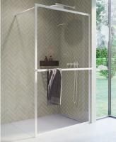 Душевая перегородка Riho Lucid GD400 140 GD414W000 белый матовый