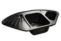 Кухонная мойка GranFest CORNER C-1040E черный