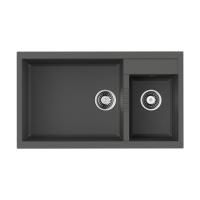 Кухонная мойка Omoikiri Tedori 86-2-LB-PL Tetogranit/платина