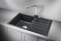 Мойка для кухни Granula 8002 шварц, 80х50 см, прямоугольная