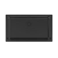 Мойка YUNI 76 UNI, нерж. сталь, YU76-MBN, матовый черный NANO-PVD, 760х440мм, Paulmark