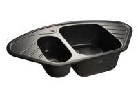 Кухонная мойка GranFest CORNER C-960E черный