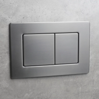 Кнопка смыва Veconi FLUSH V9, FLV9-GM, 237х159х6, нержавеющая сталь, оружейная сталь матовая