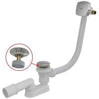 Сифон для ванны Alcaplast CLICK/CLACK с напуском воды через перелив, хром, A508CKM-80