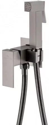 Смеситель встраиваемый с гигиеническим душем Grocenberg GB002 Графит