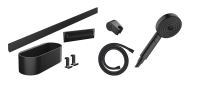 Душевой набор Hansgrohe WallStoris 24291670. черный матовый 24291670