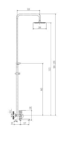 Душевая система Haiba HB24806