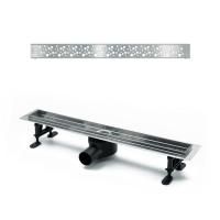 Комплект водоотводящий желоб DP20-700 из нержавеющей стали + Декор. решетка DR20-700 70СМ