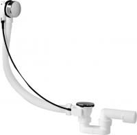 Полуавтоматический слив-перелив для ванны PlastBrno EVSC150 Chrome 40/50, L=61 см
