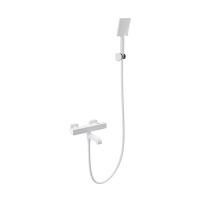 Смеситель для ванны с душем и термостатом WONZON & WOGHAND, Белый матовый (WW-B2026-A1-MW)