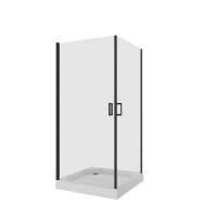 Душевое ограждение Niagara Nova NG-6804-08 BLACK 100x100x190 квадрат, двери распашные