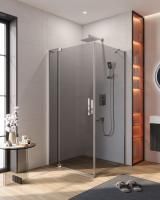 Душевой уголок CEZARES SLIDER-AH-1-90-100/110-GRIGIO-Cr