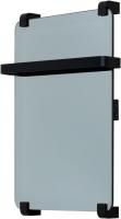 Полотенцесушитель электрический Allen Brau Infinity 60x44 с рейлингом и креплением, черный браш