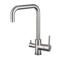 Смеситель для кухни с подключением фильтра Shevanik S228L, сатин