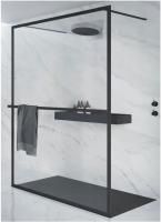 Душевая перегородка Riho Lucid GD401 120 GD312B000 черный матовый