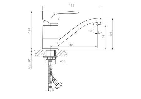 Смеситель для раковины Haiba HB4565-2