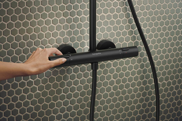 Душевая система Hansgrohe Activera S 28083670. черный матовый 28083670