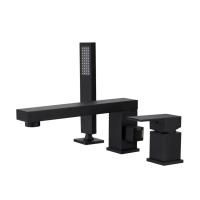 Смеситель на борт ванны D&K Bayern.Liszt DA1514905, черный