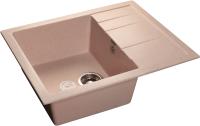 Кухонная мойка GranFest QUADRO Q-650L светло-розовый