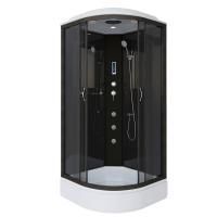 Душевая кабина Niagara Classic NG-6501-14F 90х90х215, средний поддон 26 см, стекло тонированное, алюм черный