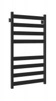 Полотенцесушитель водяной Stinox San Remo 500x1000, нижнее подключение, черный матовый, 1/2" ВР (внутренняя резьба), 8 перекладин