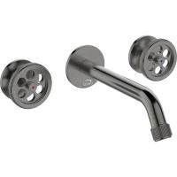 Смеситель для раковины Laveo Muro BAU_922P скрытого монтажа графит