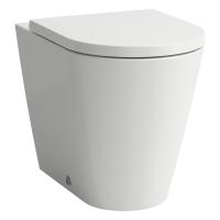 Приставной унитаз Kartell by laufen 37х56 см, выпуск универсальный, безободковый, без сиденья 8.2333.7.000.000.1