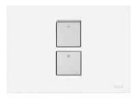 Кнопка смыва VitrA Twin 748-0101 белый глянец/хром