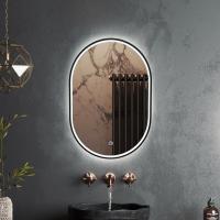 Зеркало RoxenBath Grown (40x70) в черной алюминиевой раме
