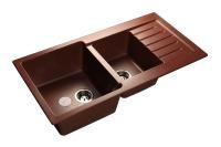 Кухонная мойка GranFest PRACTIK P-980KL красный марс
