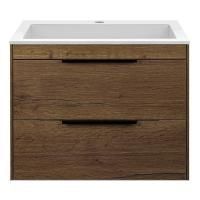 Тумба под раковину Vincea Chiara 2D 600 подвесная, 2 выкатных ящика soft-close, T.Oak